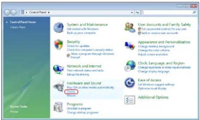 Thecus N12000PRO - Open Printer Folder from the Control Panel. - 1