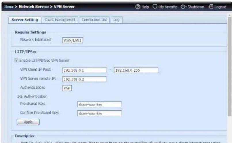 Thecus N12000PRO - VPN Server - 2