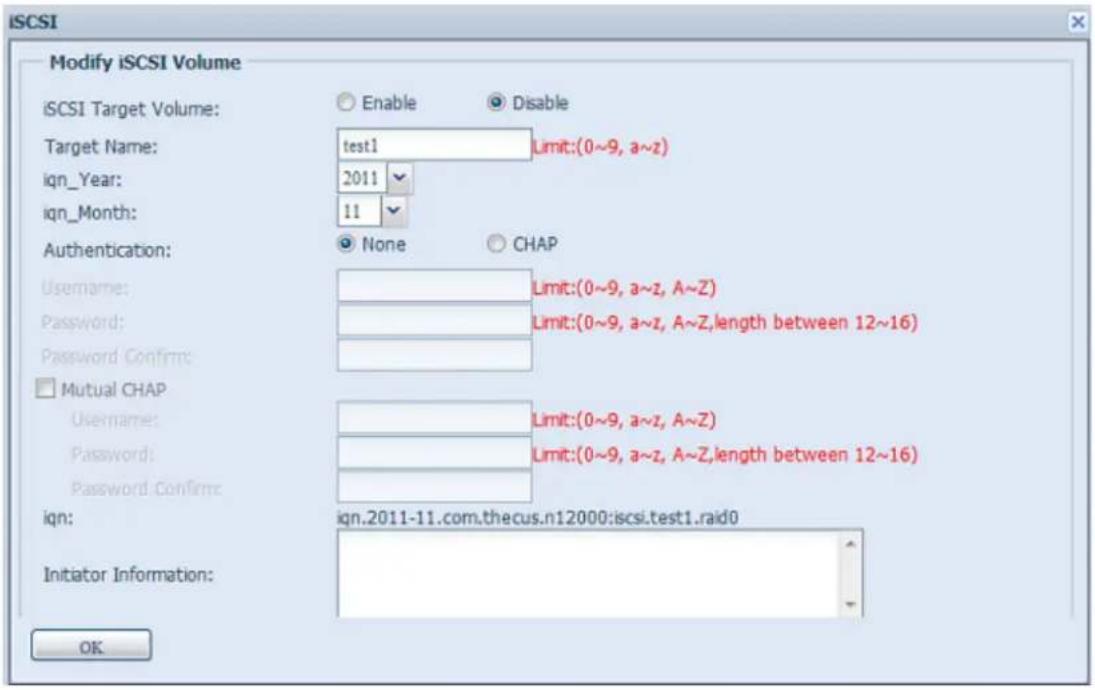 Thecus N12000PRO - Modify iSCSI Volume - 2