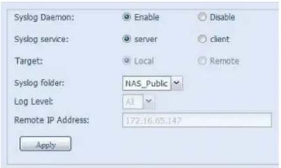 Thecus N12000PRO - Syslog Management - 1