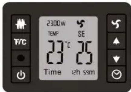 2300w TEMP SE 27.5°C 26 Time 12h.55m