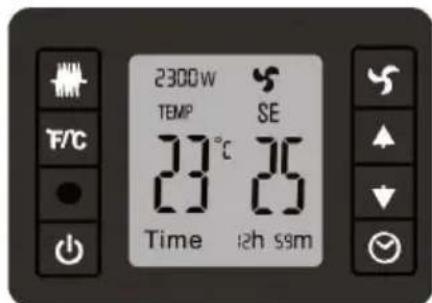 2300W TEMP SE 231°C 25 Time 12h 55m