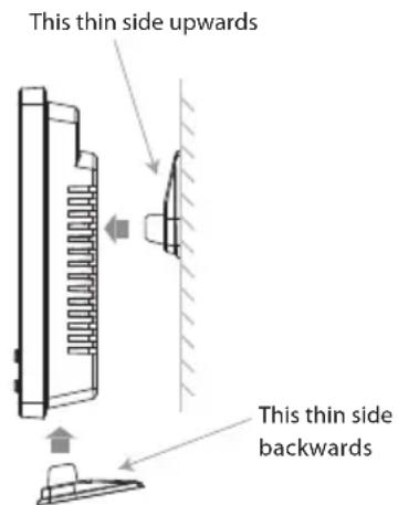 This thin side upwards This thin side backwards