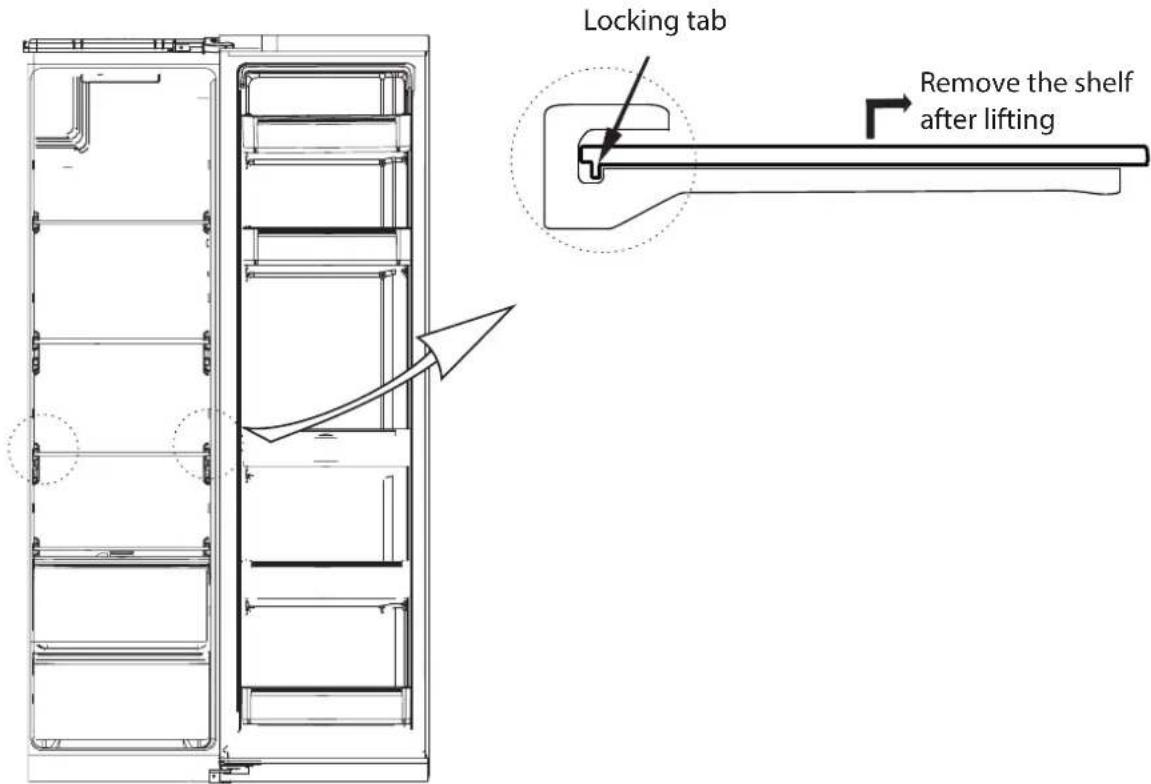 ECG ERS 21780 NIXA+ - Cleaning the glass shelves - 1