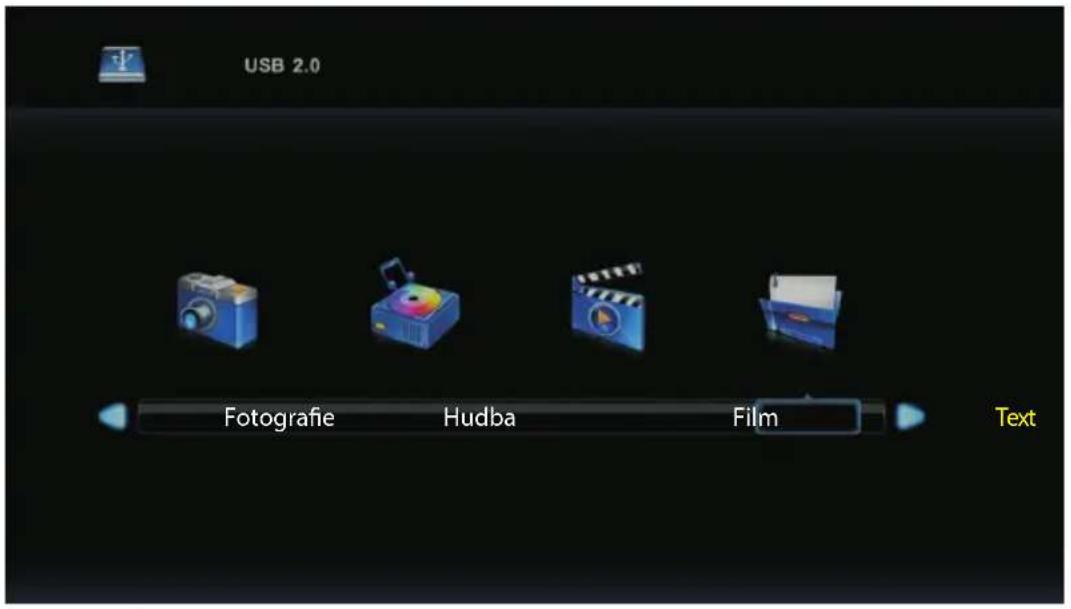 USB 2.0 Fotografie Hudba Film Text