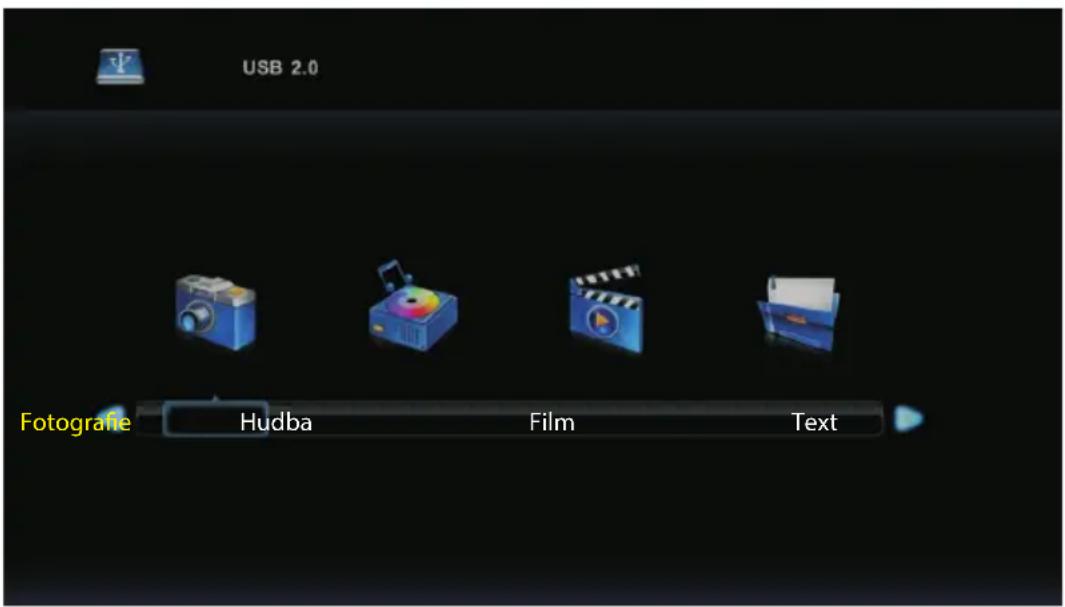 USB 2.0 Fotografie Hudba Film Text