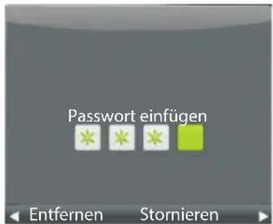 Passwort einfügen Entfernen Stornieren