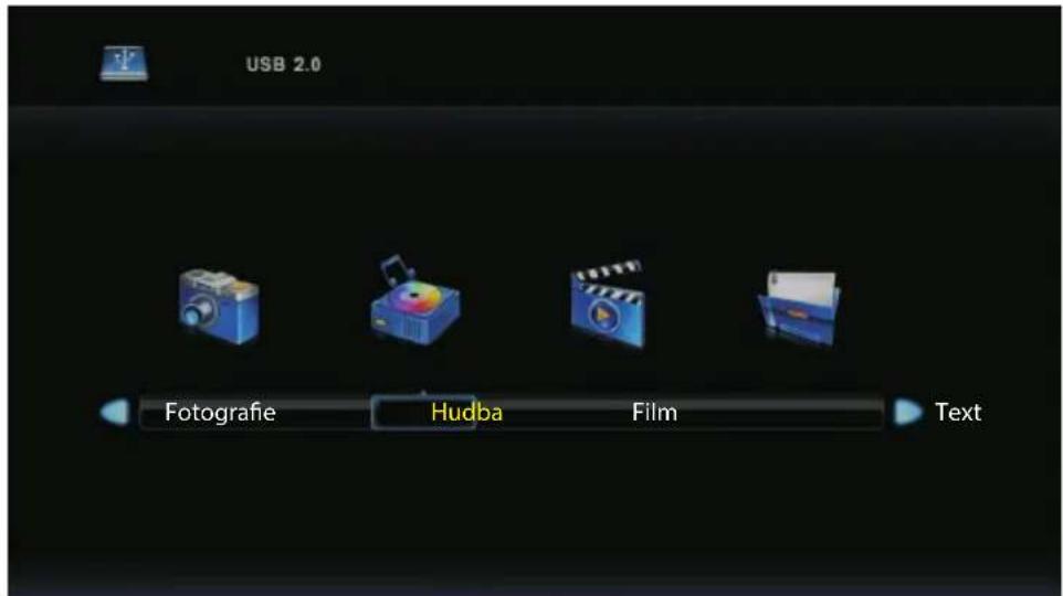 USB 2.0 Fotografie Hudba Film Text