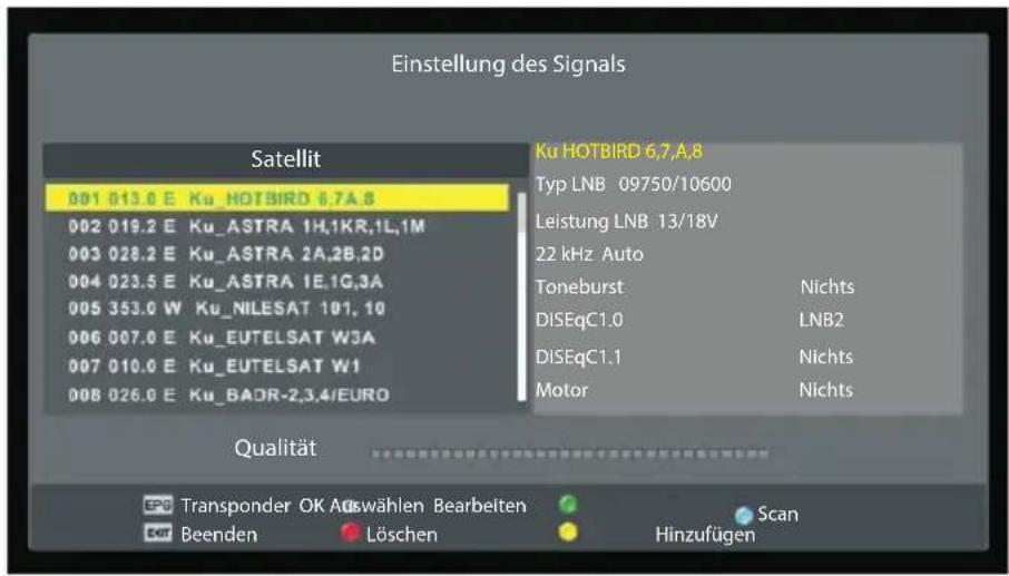 ECG 32 H04T2S2 - Einstellung des Satelliten - 1