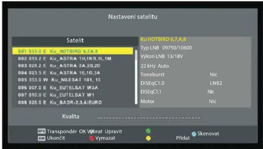 ECG 32 H04T2S2 - Nastavení satelitu - 1
