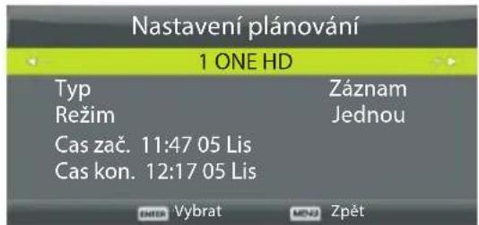 ECG 32 H04T2S2 - Seznam plánu (přehled naprogramovaných událostí) - 2