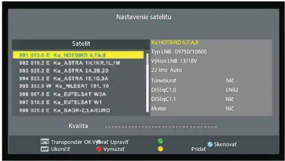 ECG 32 H04T2S2 - Nastavenie satelitu - 1