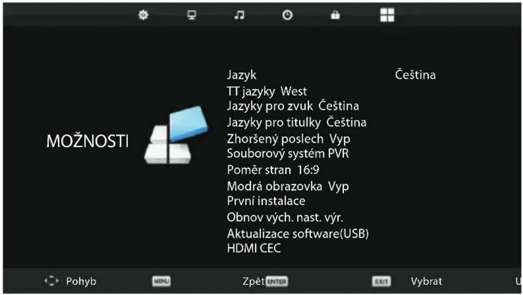 ECG 32 H04T2S2 - Nabídka Možnosti - 1