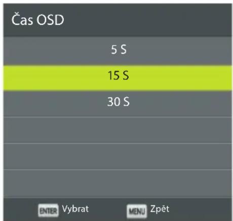 ECG 32 H04T2S2 - Čas zobrazení OSD - 1