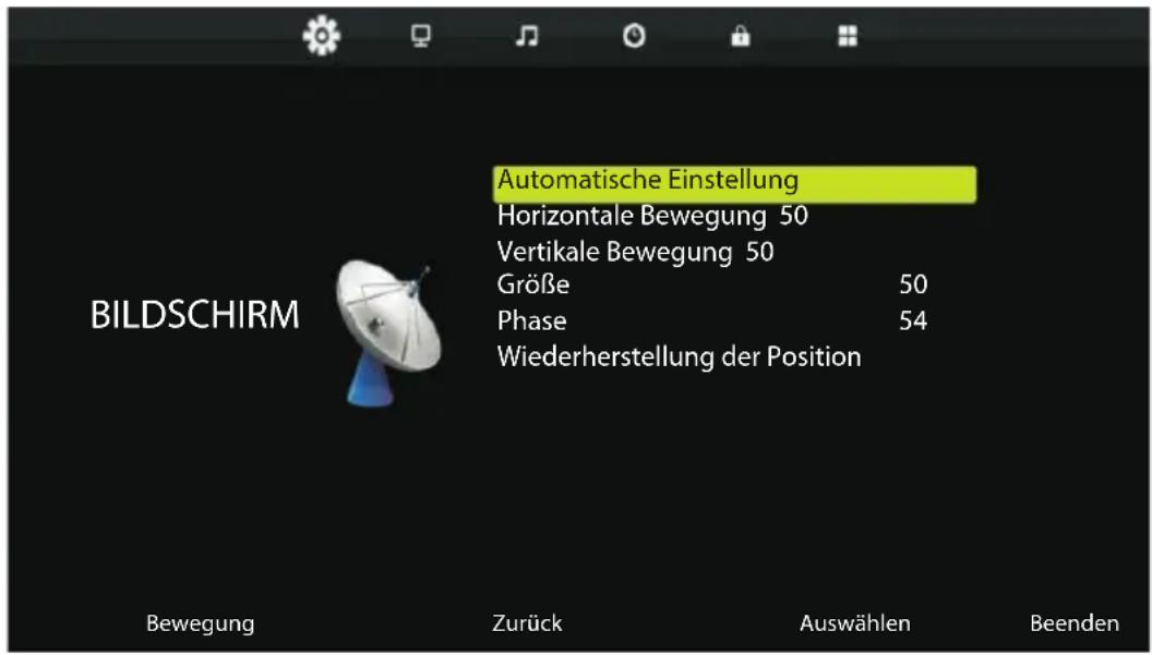 ECG 32 H04T2S2 - Menü Bildschirm - 1