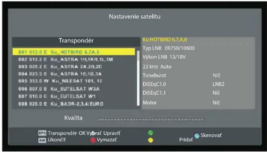 ECG 32 H04T2S2 - Nastavenie satelitu - 2