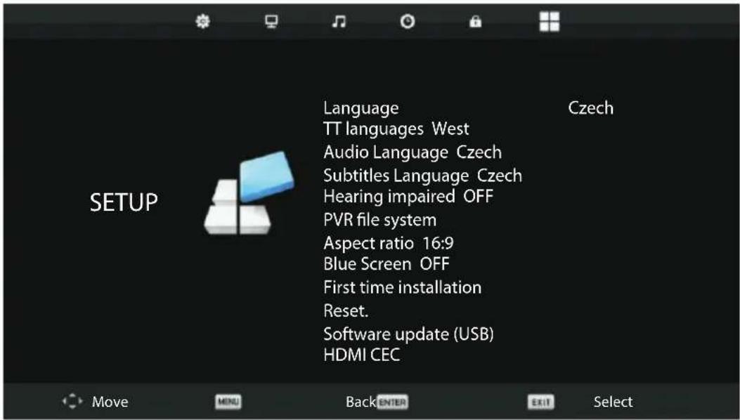 ECG 32 H04T2S2 - SETUP MENU - 1