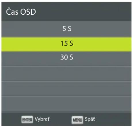 ECG 32 H04T2S2 - Čas zobrazenia OSD - 1