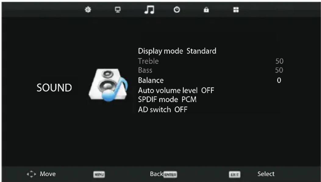 ECG 32 H04T2S2 - Audio menu - 1