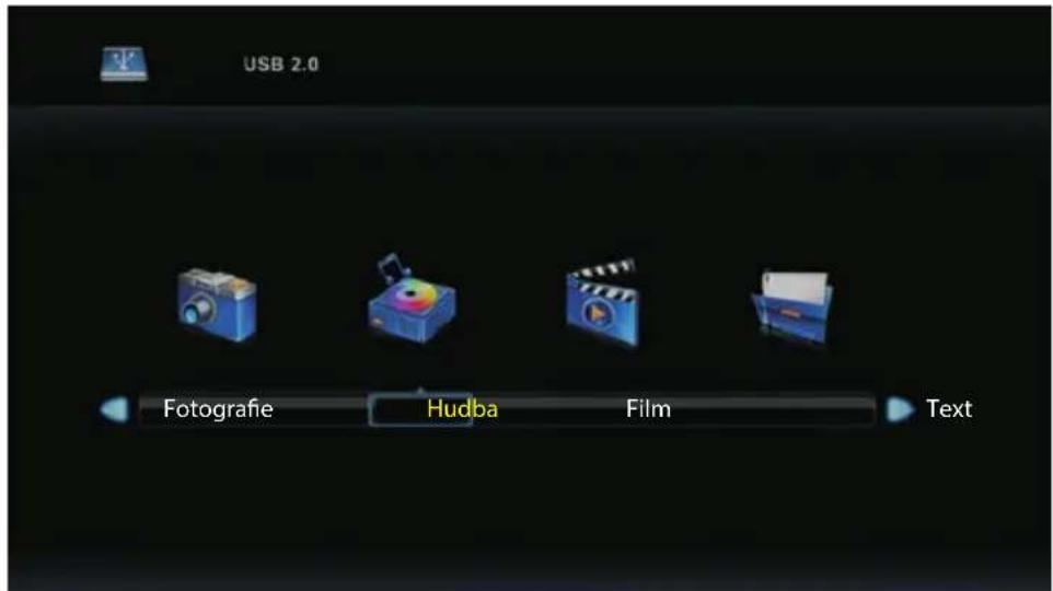 USB 2.0 Fotografie Hudba Film Text