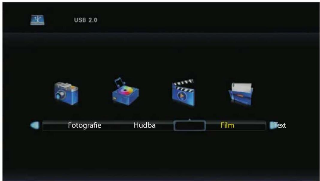 USB 2.0 Fotografie Hudba Film Text