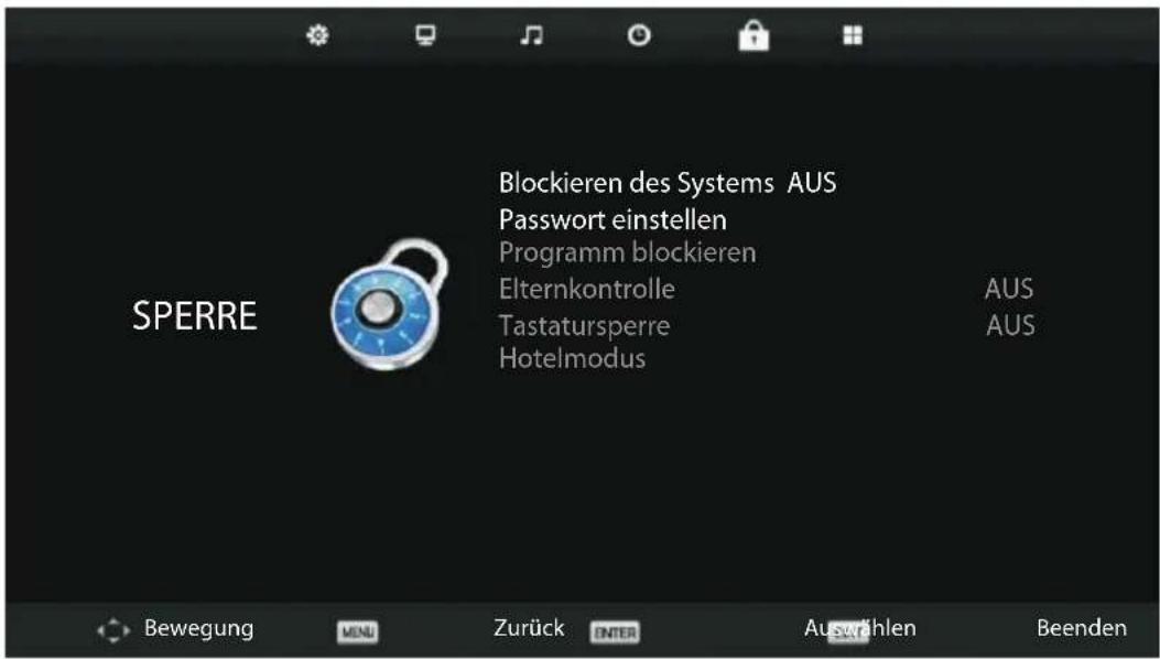 ECG 32 H02T2S2 - Menü Systemsperre - 1