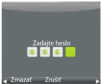 Zadajte heslo Zmazat' Zrušit'