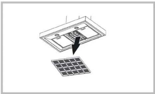 Mora OK 638 G - Replacing the charcoal filter - 1