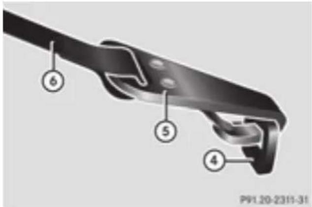 Mercedes-Benz GL 450 (2015) - Top Tether anchorage points - 2