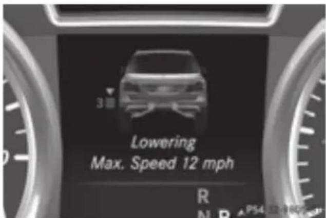 Mercedes-Benz GL 450 (2015) - Lowering the vehicle - 1