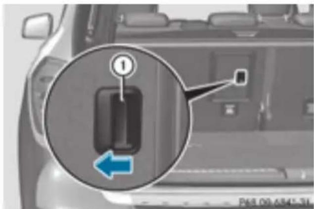 Mercedes-Benz GL 450 (2015) - Through-loading facility in the rear - 1