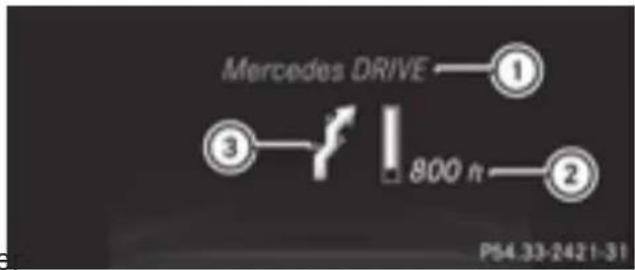 Mercedes-Benz GL 450 (2015) - Displaying navigation instructions - 1