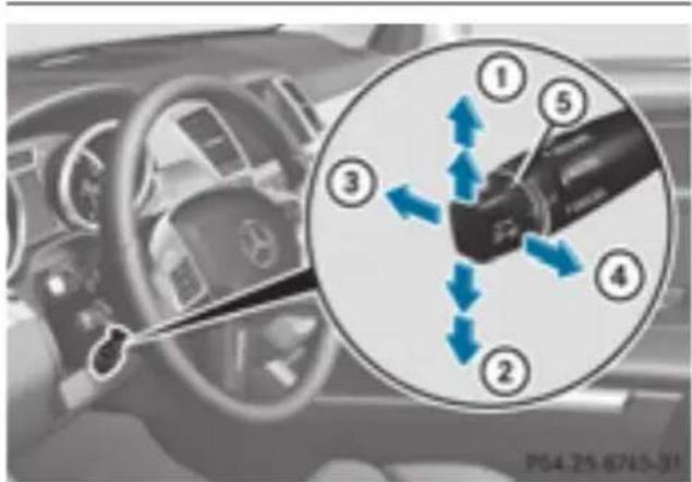 Mercedes-Benz GL 450 (2015) - Cruise control lever - 1