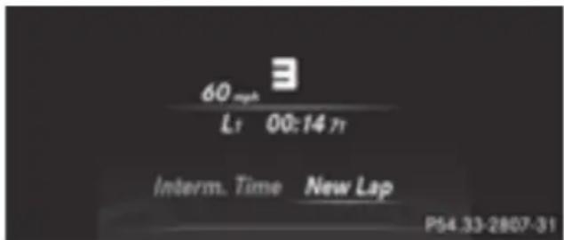 Mercedes-Benz GL 450 (2015) - Displaying the intermediate time - 1