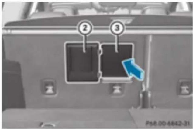 Mercedes-Benz GL 450 (2015) - Through-loading facility in the rear - 2