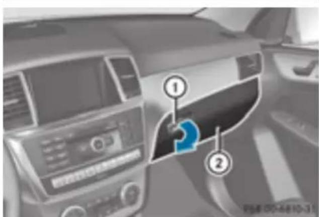 Mercedes-Benz GL 450 (2015) - Glove box - 1