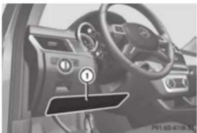 Mercedes-Benz GL 450 (2015) - Driver's knee bag - 1