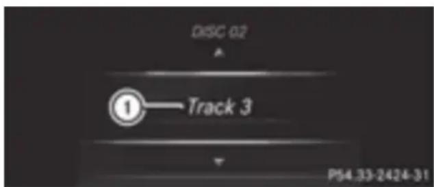 Mercedes-Benz GL 450 (2015) - Operating an audio player or audio media - 1