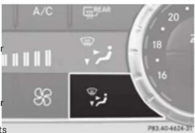 Mercedes-Benz GL 450 (2015) - Rear control panel - 1