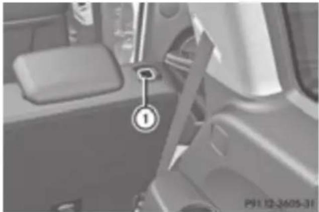 Mercedes-Benz GL 450 (2015) - Folding down the seats - 1