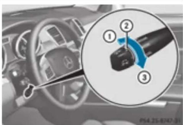 Mercedes-Benz GL 450 (2015) - Setting the specified minimum distance - 1