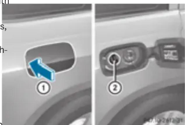 Mercedes-Benz GL 450 (2015) - Important safety notes on the refilling procedure - 1