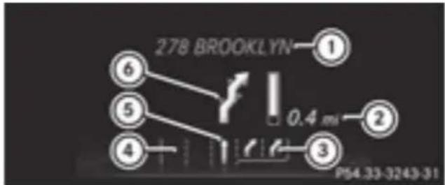 Mercedes-Benz GL 450 (2015) - Route guidance not active - 2