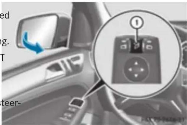 Mercedes-Benz GL 450 (2015) - Switching the fold-in mirrors when locking feature on/off - 1