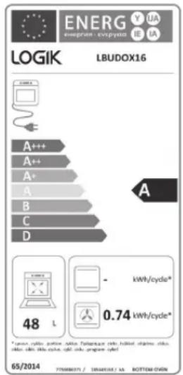 ENERGY UA ehegran: ezyptasia IE IA LOGIK LBUDOX16 A++ A++ A+ A B C D 48 L - kWh/cycle* 0.74 kWh/cycle* * paper calls portion calls Transplant calls hidden, double, triple, single, split, split, split, split, split, split, split, split, split, split, split, split, split, split, split, split, split, s…