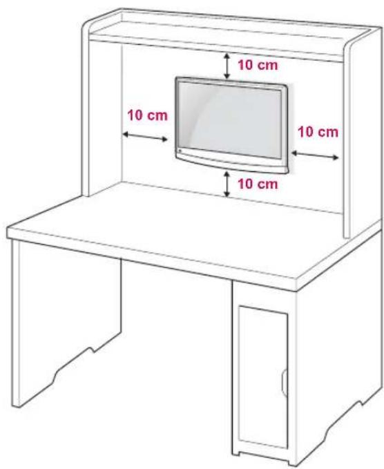 LG M2450D-PC - Mounting on a wall - 1