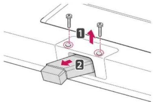 LG M2450D-PC - Detaching the Stand Base and Body - 2