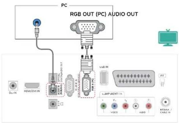 LG M2450D-PC - RGB connection - 1