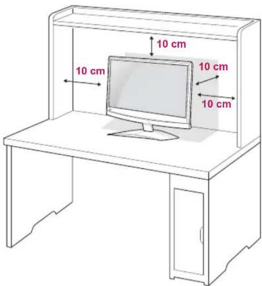 LG M2450D-PC - Mounting on a table - 1