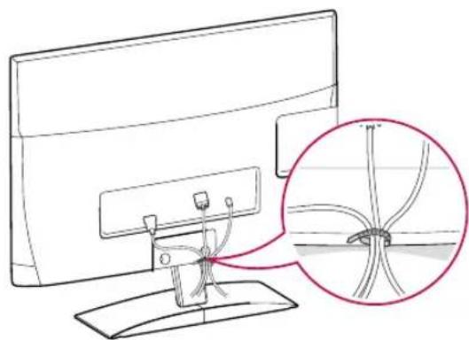 LG M2450D-PC - Tidying cables - 1